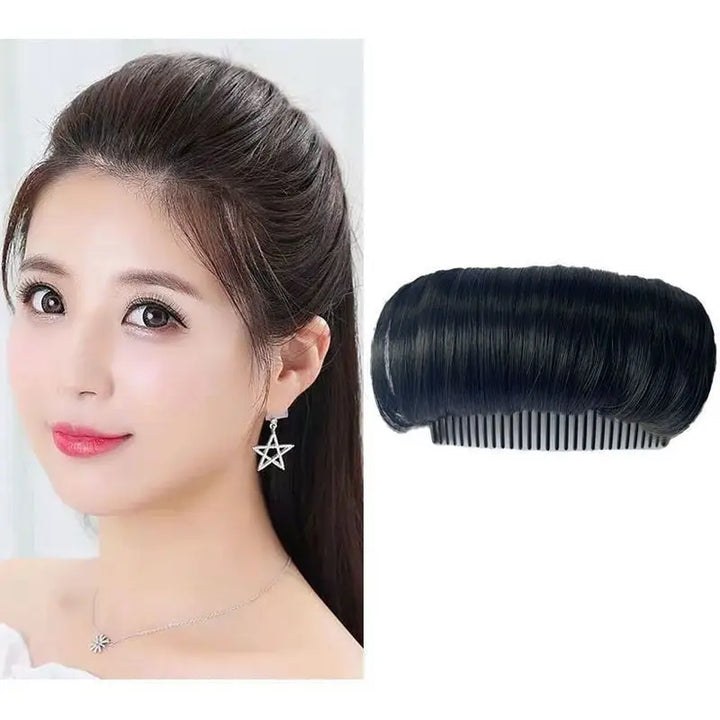 Nova Glam Essentials Invisible Volume Lift Hair Clips - Fluffy Synthetic Hair Bun for Instant Root Lift & Volume (Undetectable Wear)