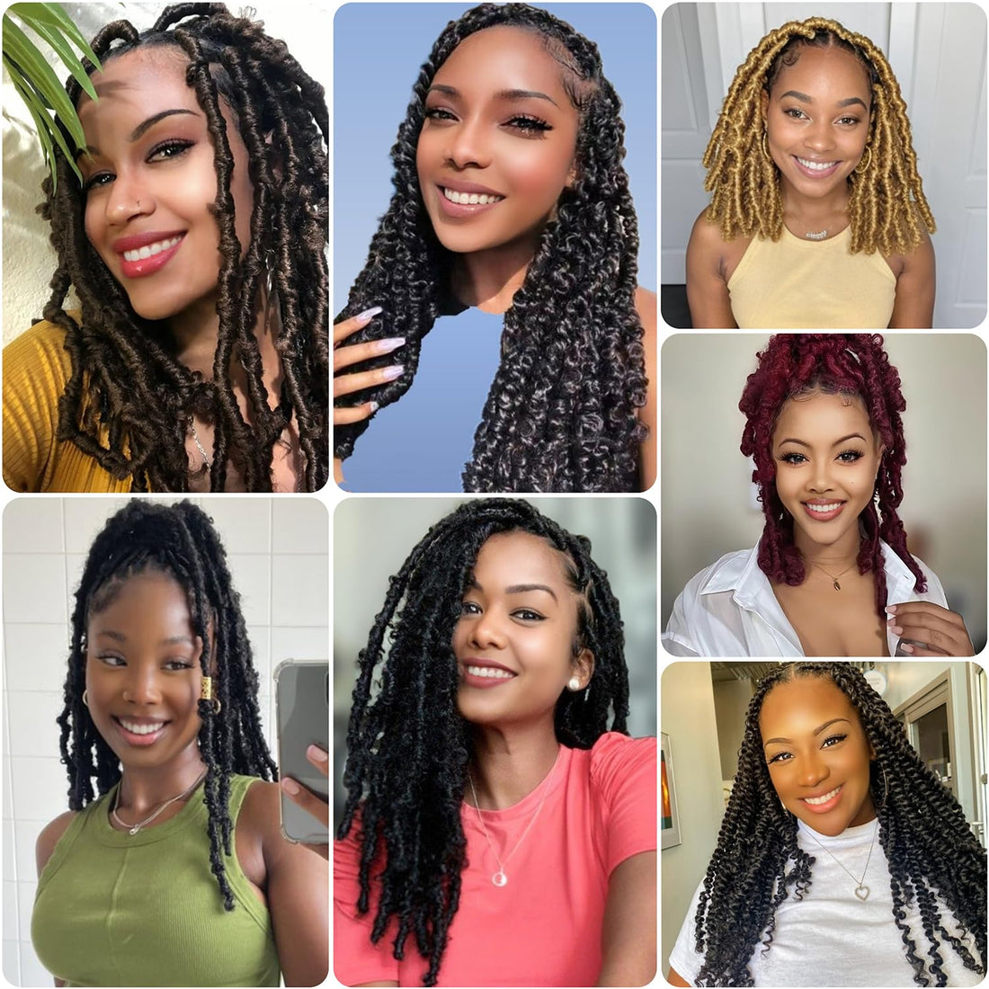 Nova Glam Essentials 10-Inch Marley Braiding Hair - 3-Pack Soft Faux Locs & Twist Hair (Color 1B) for Crochet Styles