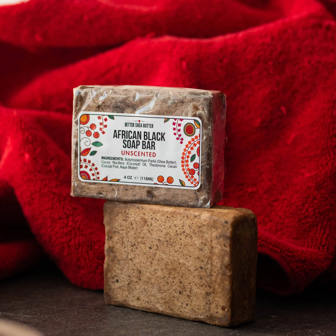 African Black Soap Bar Set