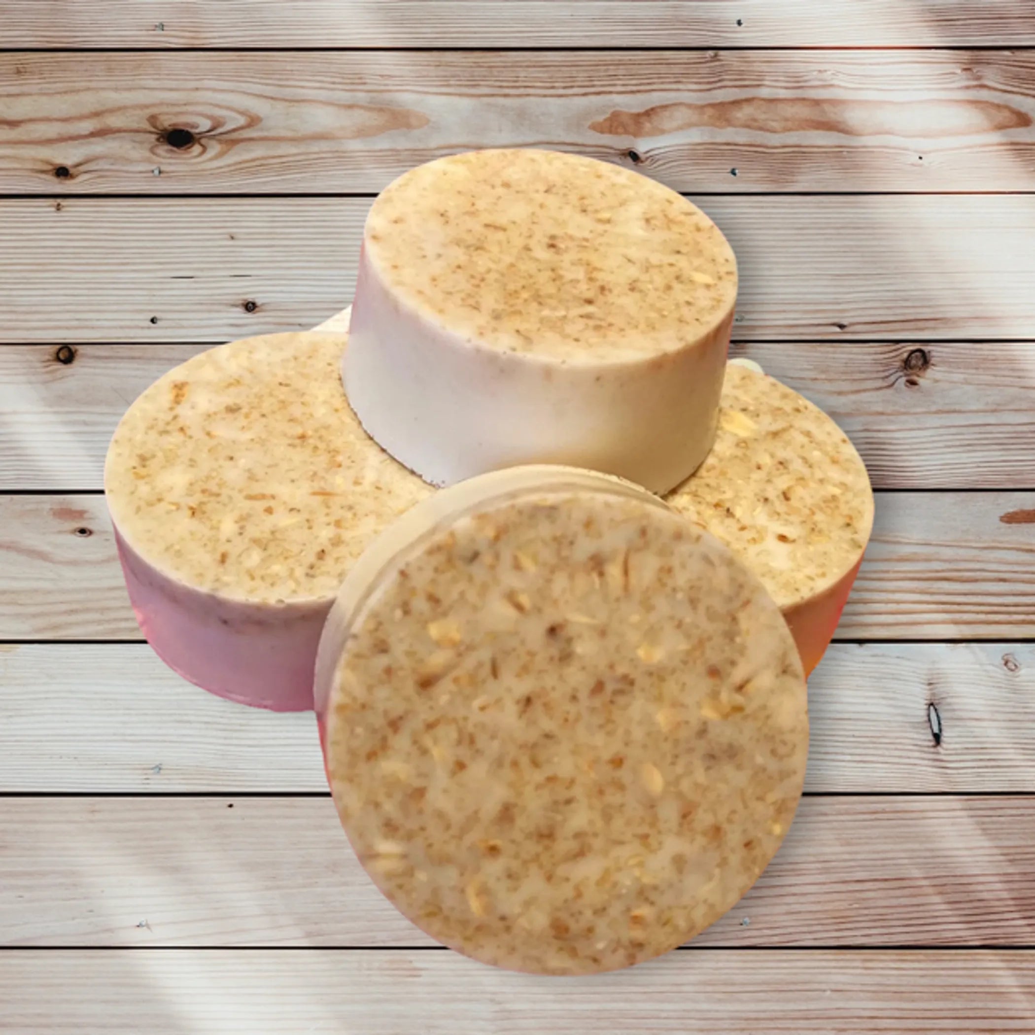Organic Oatmeal and Honey Exfoliating Soap, 4 oz Round