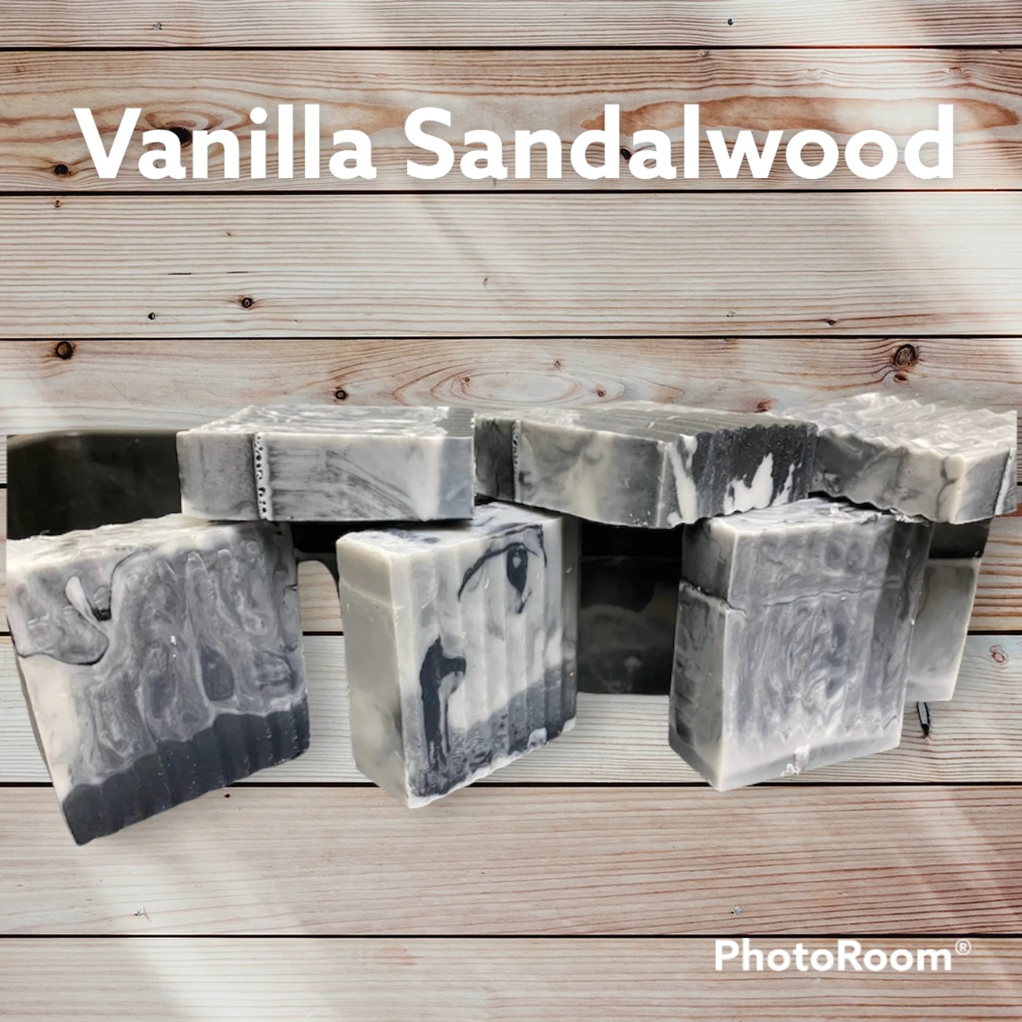 Vanilla Sandalwood Scented Goats Milk Soap with Activated Ch