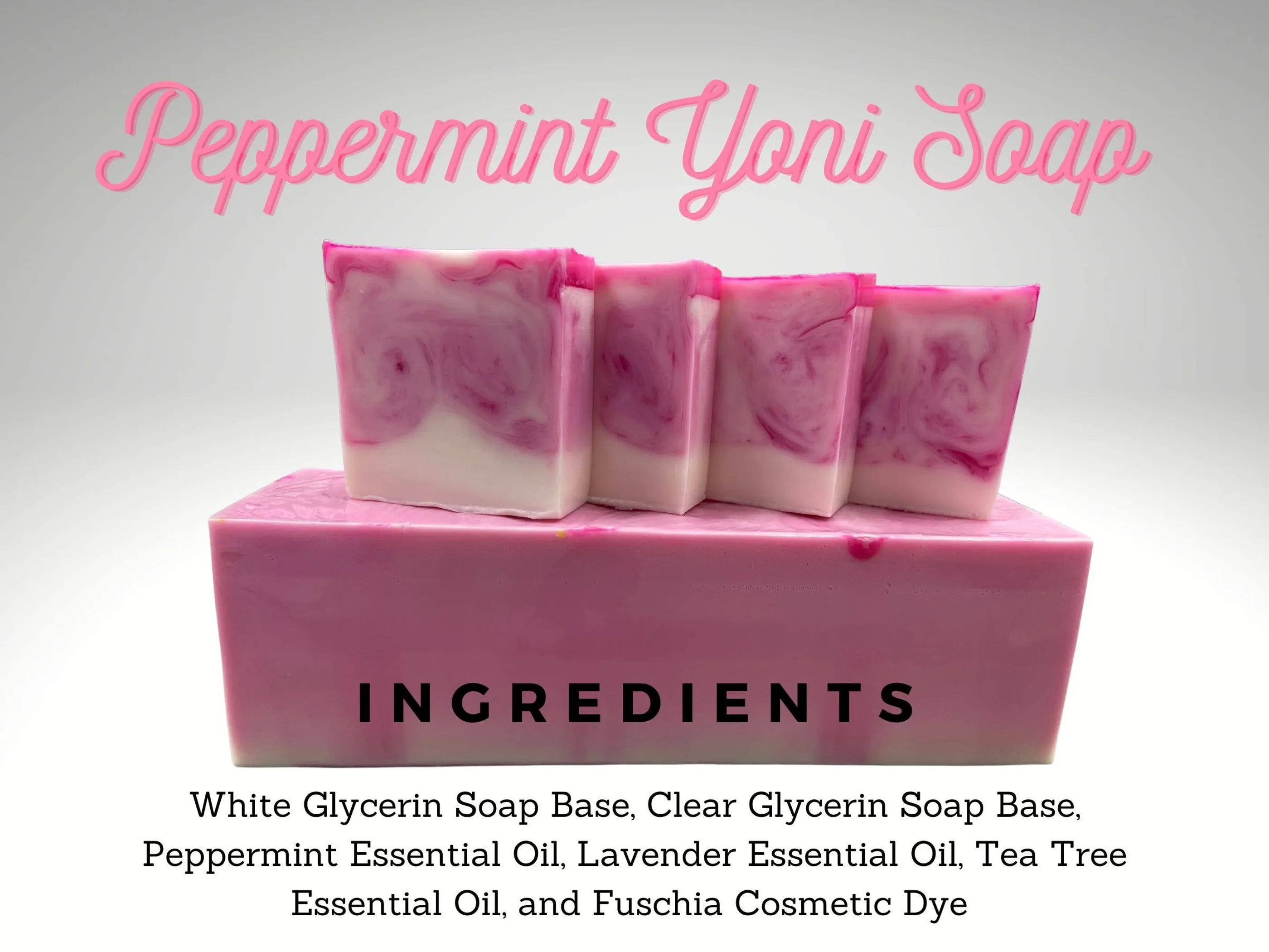 Yoni Soap bars, 4 oz each, 2 Varieties