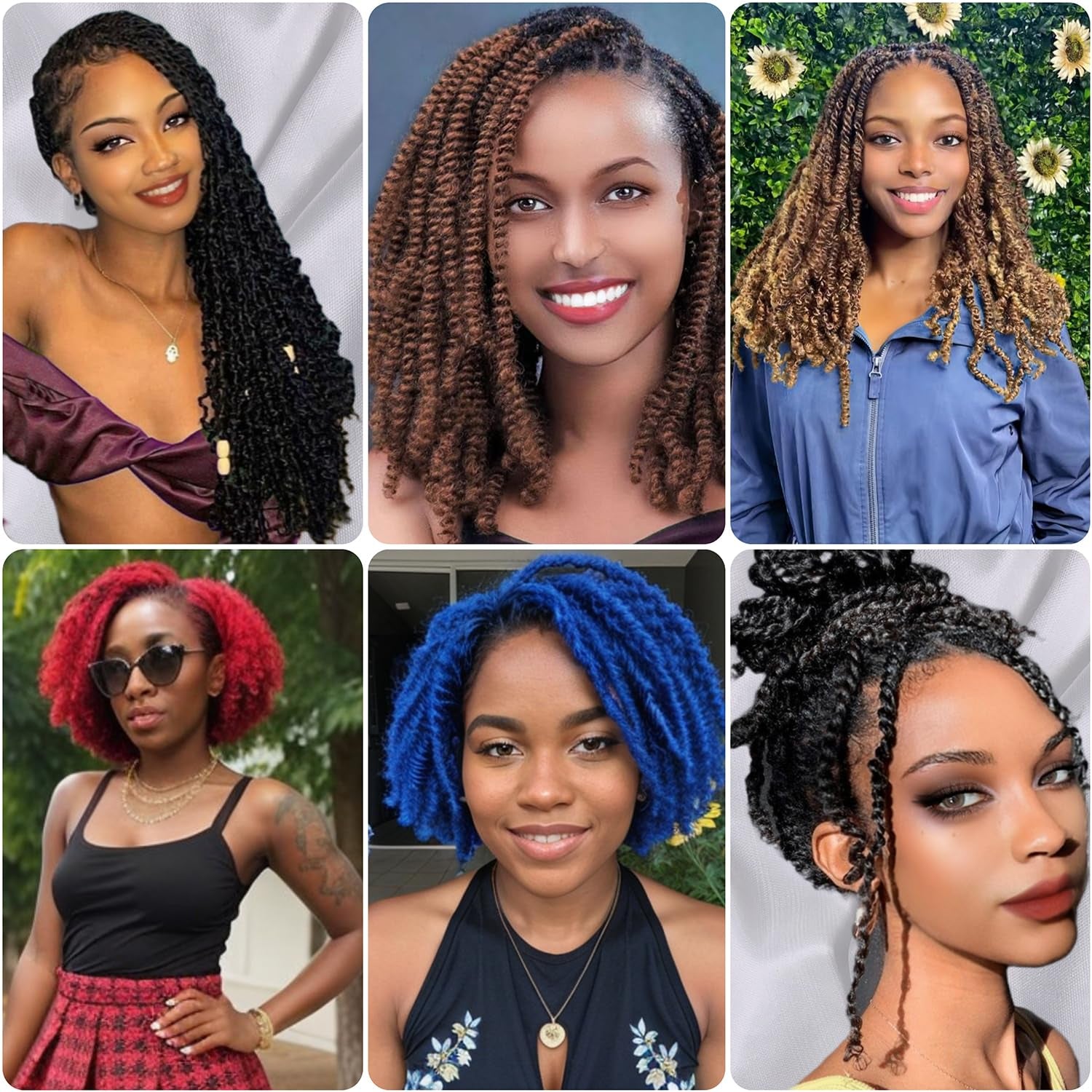Nova Glam Essentials 10-Inch Marley Braiding Hair - 3-Pack Soft Faux Locs & Twist Hair (Color 1B) for Crochet Styles