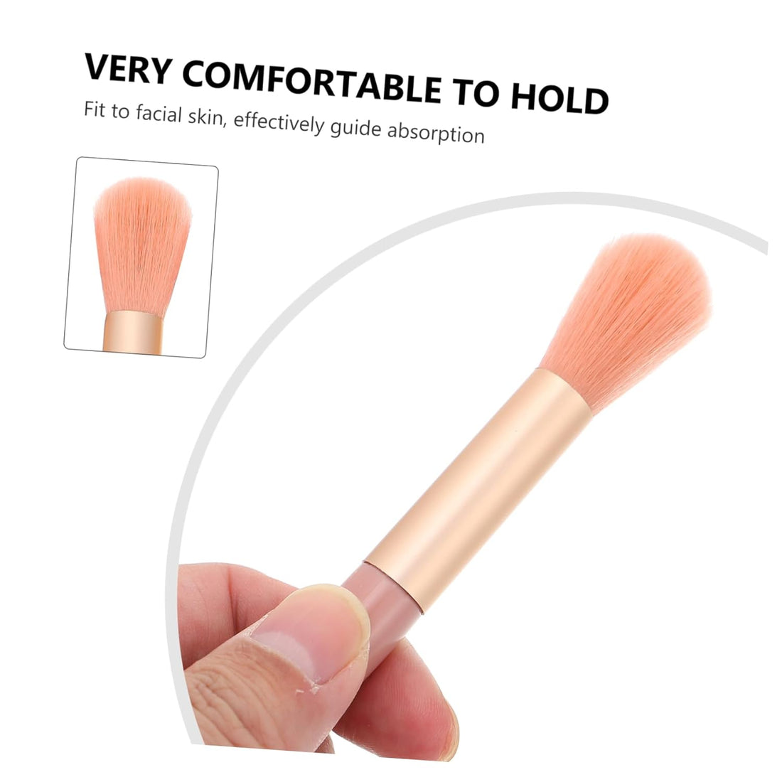 Nova Glam Essentials 8-Piece Travel Brush Set - Compact Case with Soft Bristles for Loose Powder & Blush (PVC-Free)