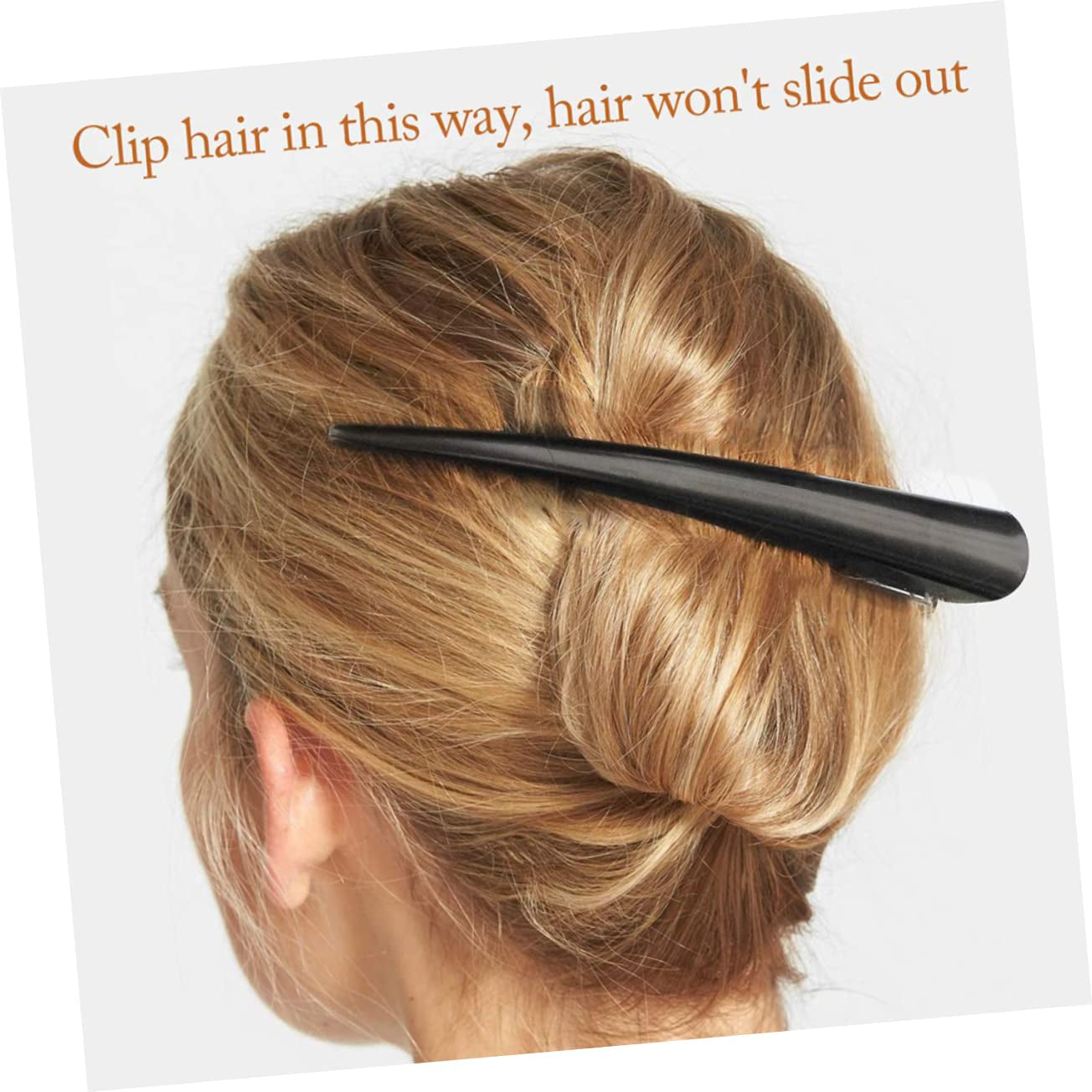 Nova Glam Essentials 8-Piece Professional Duckbill Clips - Seamless Metal Hair Partitioning Clips for Styling & Cutting 