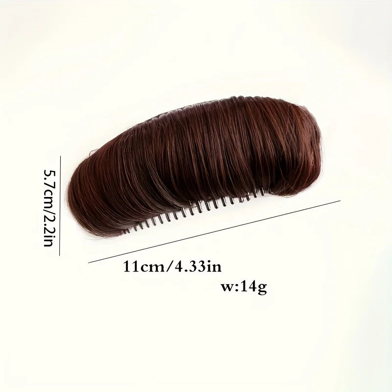 Nova Glam Essentials Invisible Volume Lift Hair Clips - Fluffy Synthetic Hair Bun for Instant Root Lift & Volume (Undetectable Wear)