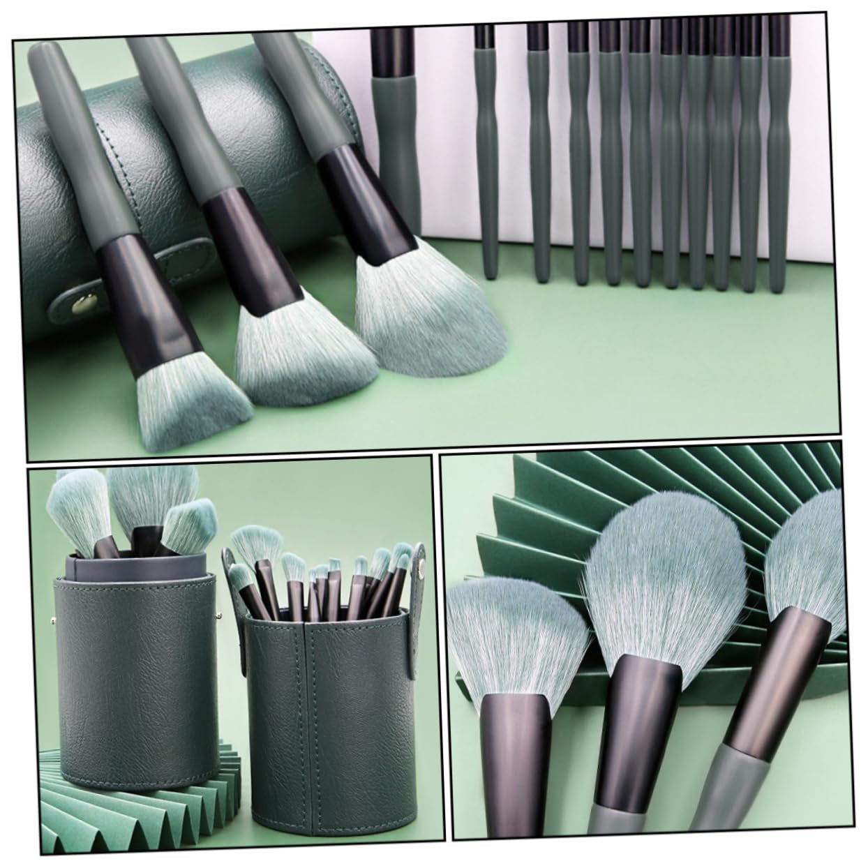14-Piece Professional Makeup Brush Set for Contouring, Blending, Shading, and Highlighting