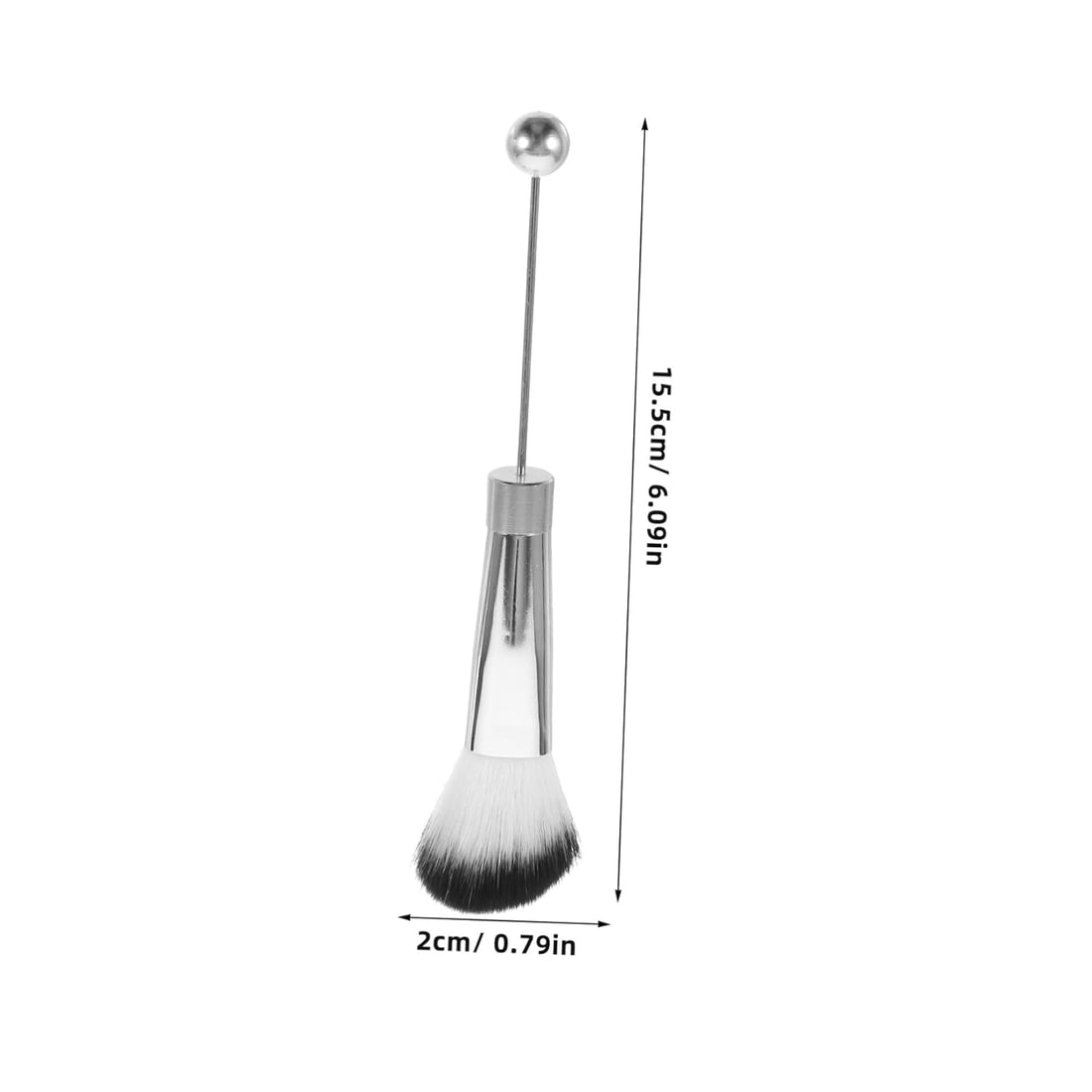 Makeup Brush Set with Soft Bristles for Blush Loose Powder and Eye Makeup Versatile Silver Handle Cosmetic Brushes for Effortless Application and Easy Cleaning