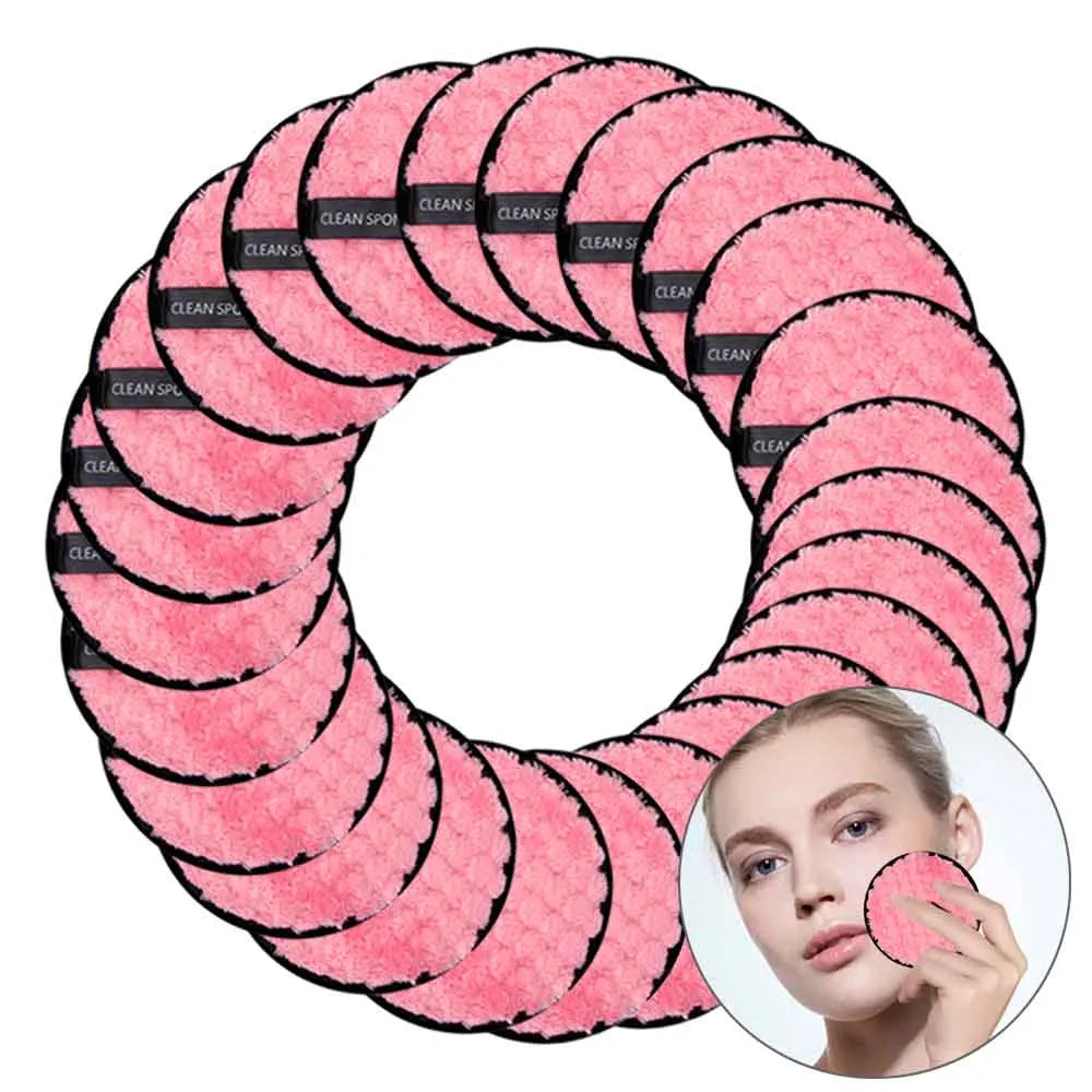 Nova Glam Essentials 3-Pack Double-Layer Microfiber Makeup Remover Pads