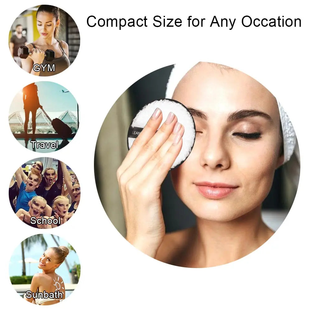 Nova Glam Essentials 3-Pack Double-Layer Microfiber Makeup Remover Pads