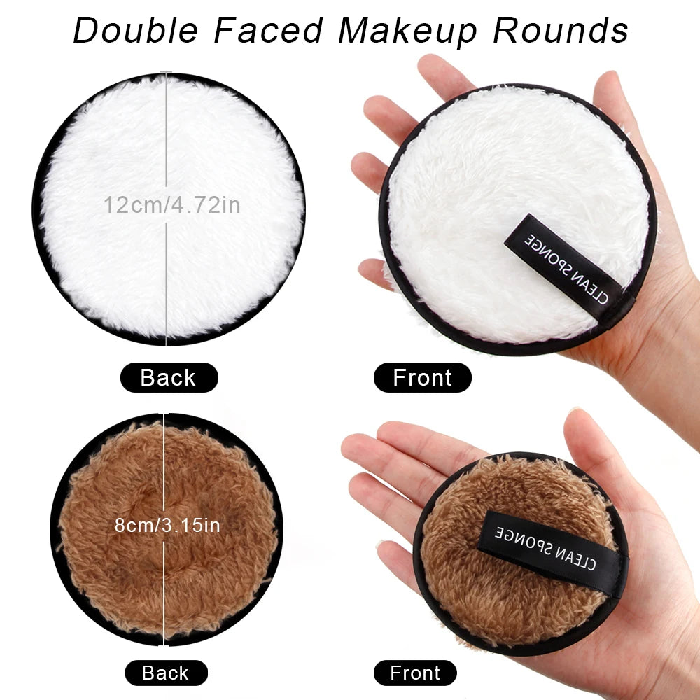 Nova Glam Essentials 4-Pack Reusable Microfiber Makeup Remover Pads