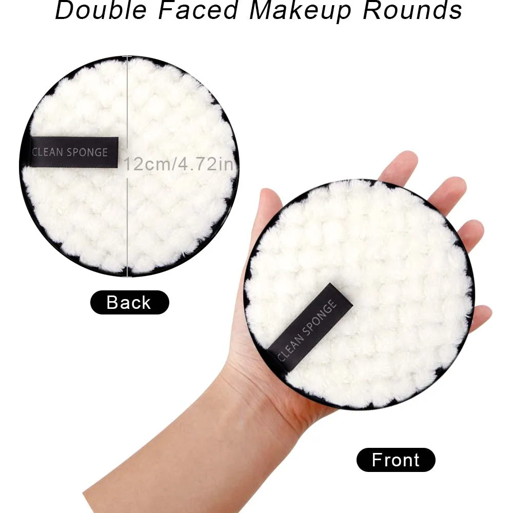 Nova Glam Essentials 3-Pack Double-Layer Microfiber Makeup Remover Pads