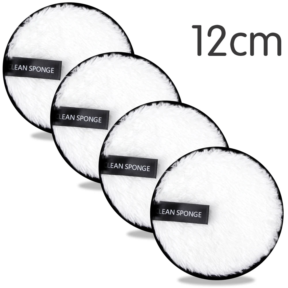 Nova Glam Essentials 4-Pack Reusable Microfiber Makeup Remover Pads
