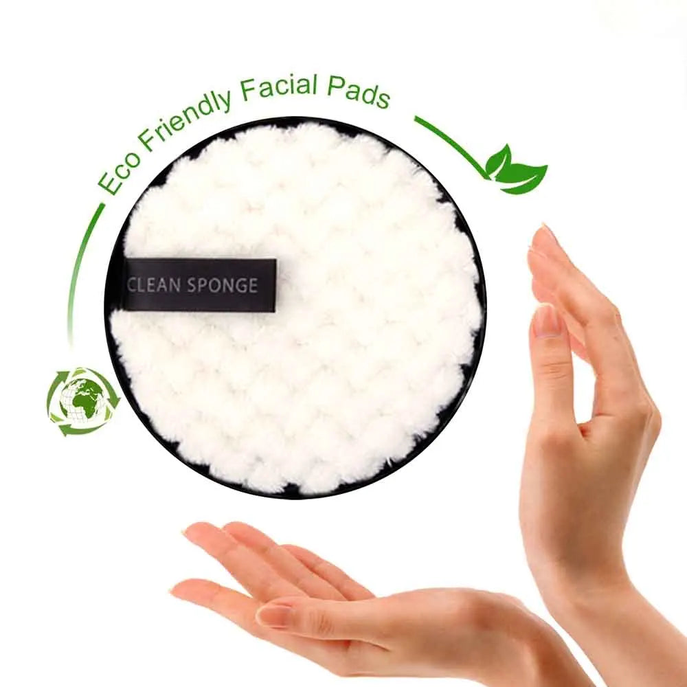 Nova Glam Essentials 3-Pack Double-Layer Microfiber Makeup Remover Pads
