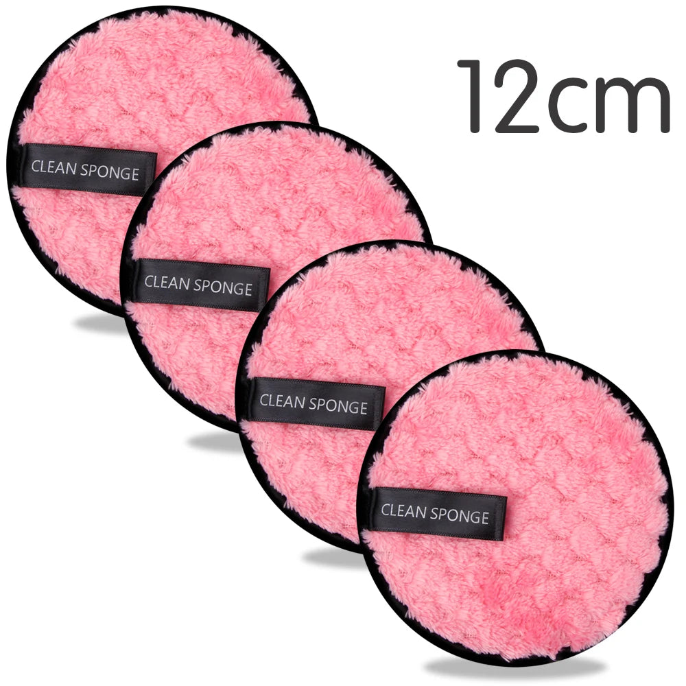 Nova Glam Essentials 4-Pack Reusable Microfiber Makeup Remover Pads