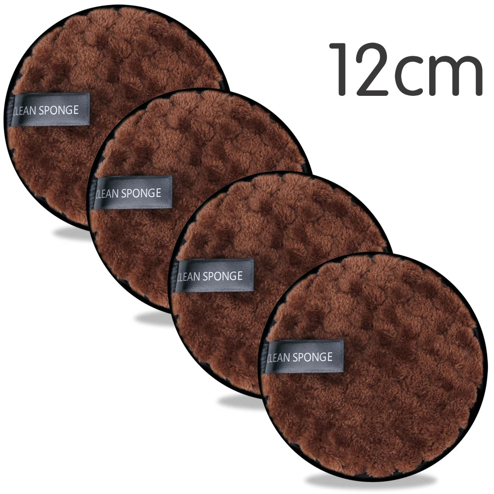 Nova Glam Essentials 4-Pack Reusable Microfiber Makeup Remover Pads