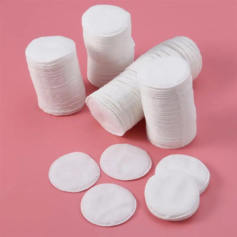Nova Glam Essentials 200-Pack Premium Cotton Rounds – Thickened Disposable Facial Pads for Makeup Removal & Skincare