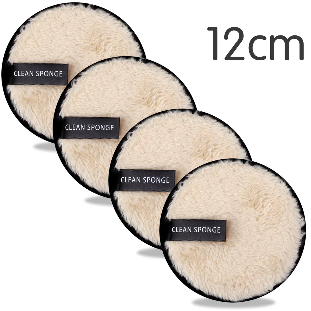 Nova Glam Essentials 4-Pack Reusable Microfiber Makeup Remover Pads