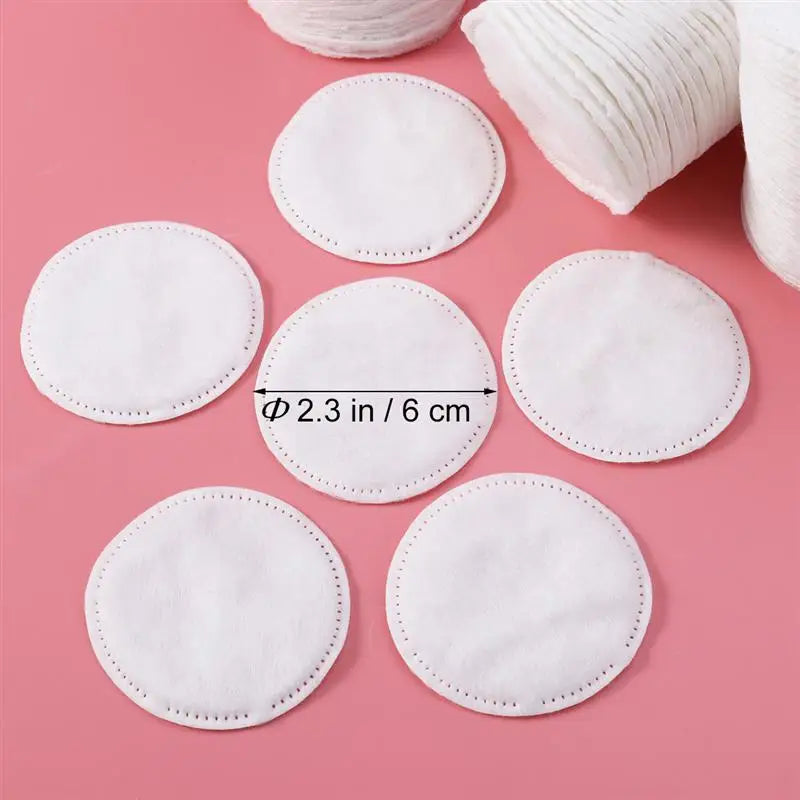 Nova Glam Essentials 200-Pack Premium Cotton Rounds – Thickened Disposable Facial Pads for Makeup Removal & Skincare