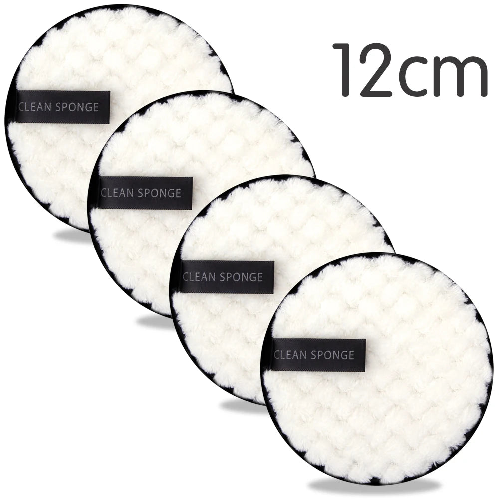 Nova Glam Essentials 4-Pack Reusable Microfiber Makeup Remover Pads