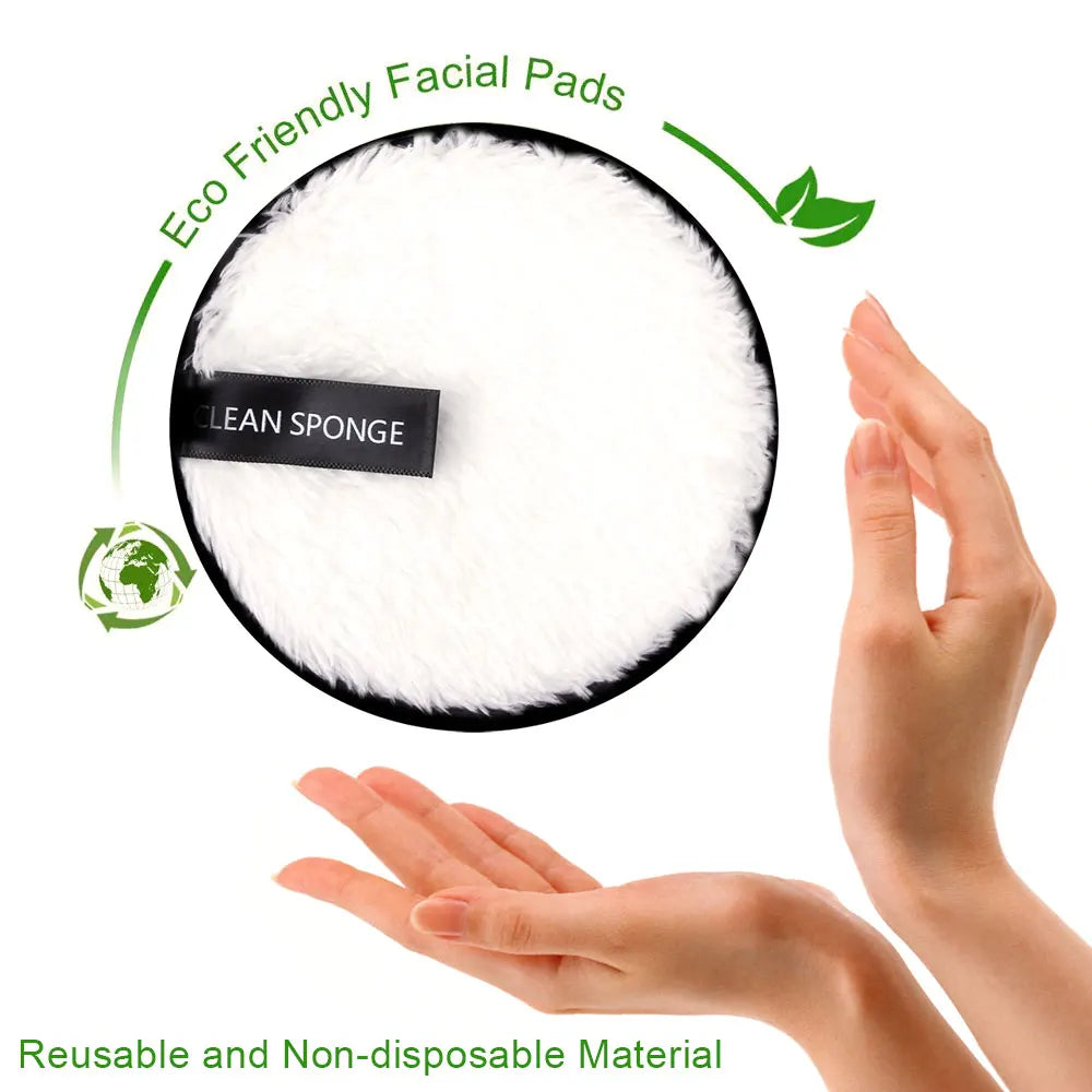 Nova Glam Essentials 4-Pack Reusable Microfiber Makeup Remover Pads
