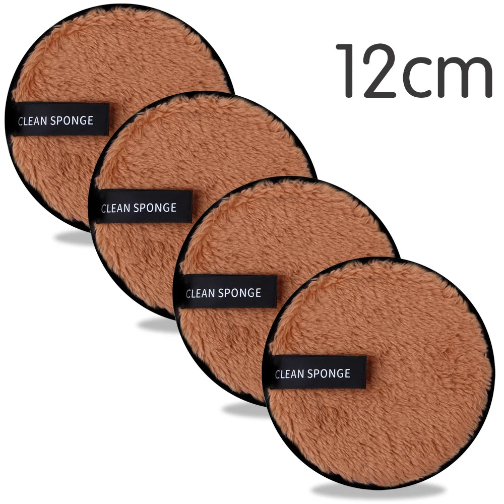Nova Glam Essentials 4-Pack Reusable Microfiber Makeup Remover Pads