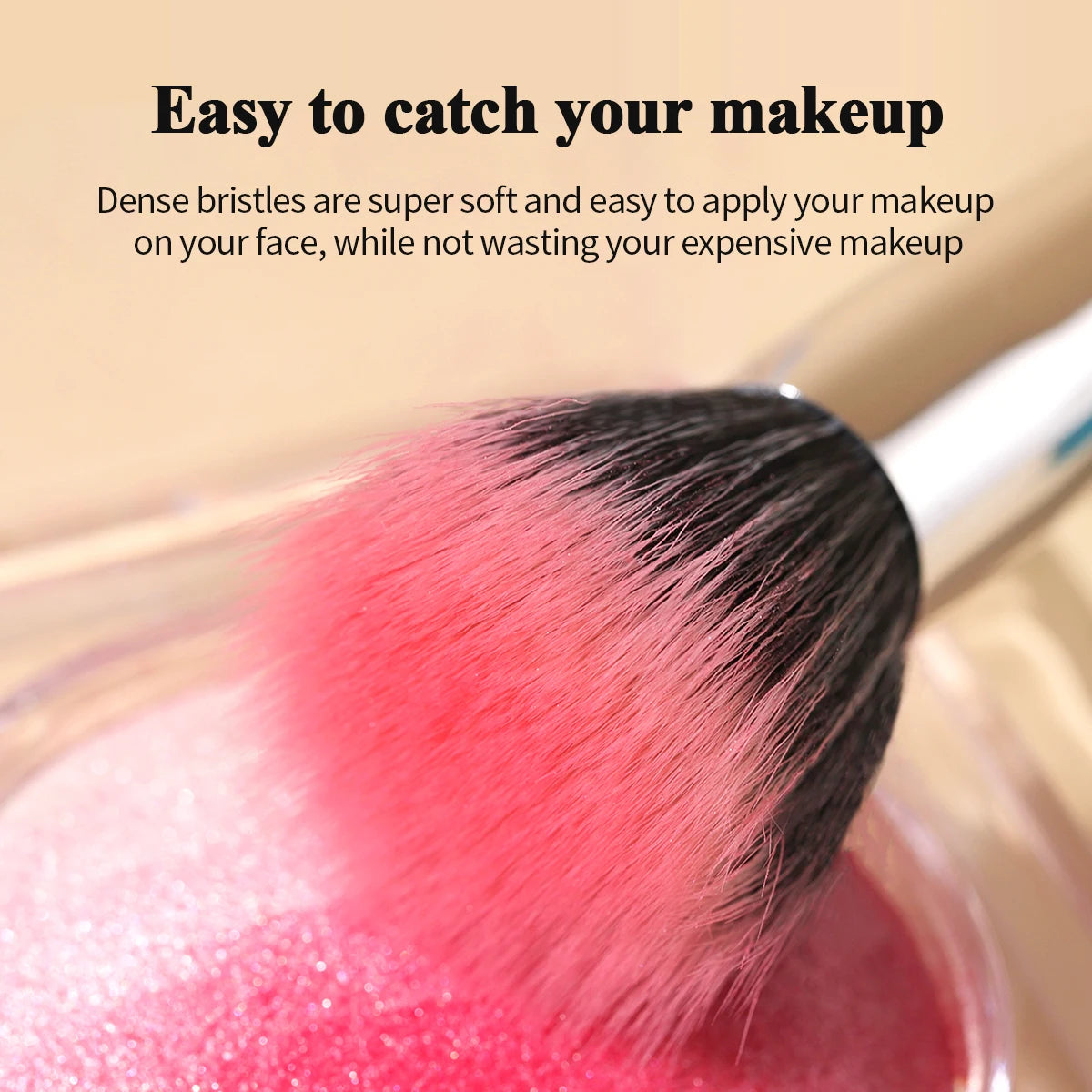 Natural Goat Hair Bristles – Soft, Streak-Free Makeup Blending