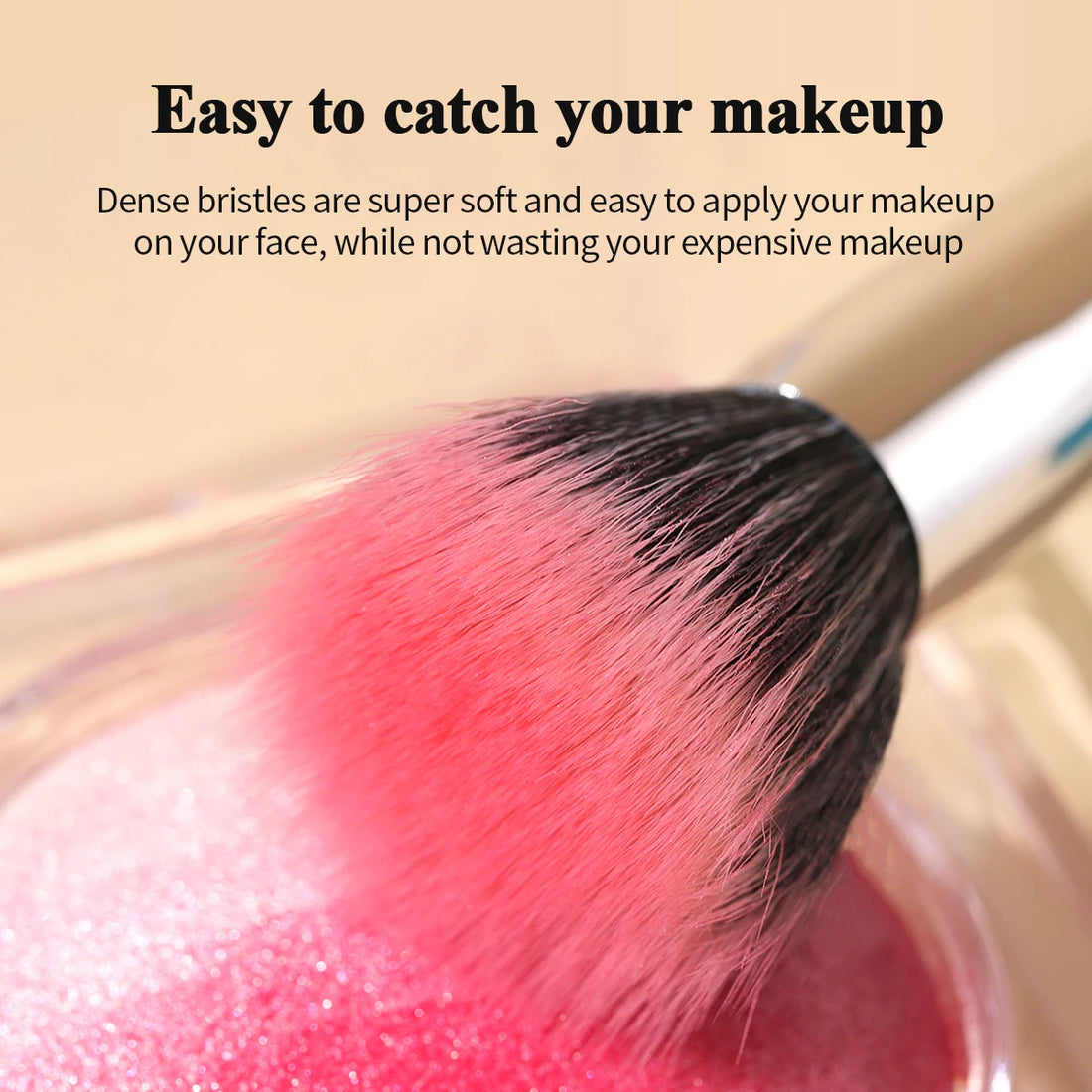Natural Goat Hair Bristles – Soft, Streak-Free Makeup Blending
