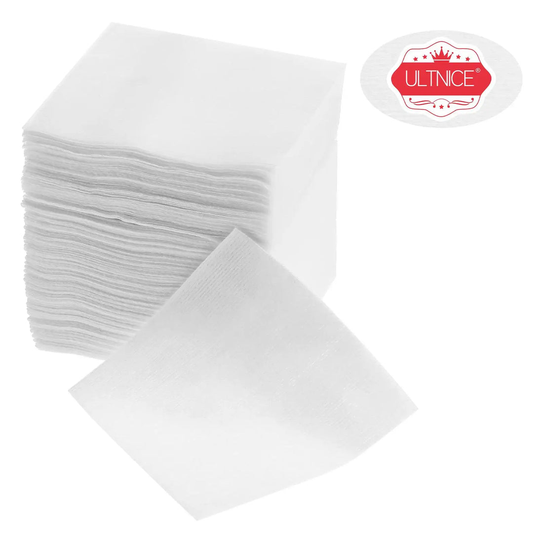 Nova Glam Essentials 100-Pack Disposable Non-Woven Facial Pads – Premium Soft Makeup Remover Cloths for Skincare & Professional Wound Care