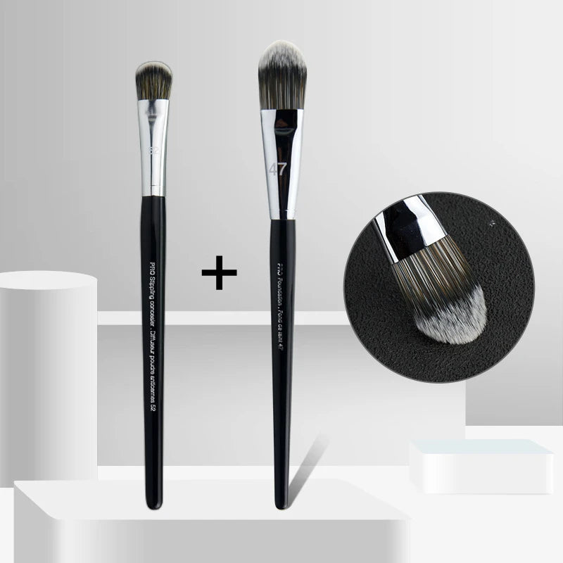 Nova Glam Essentials Broom Head Foundation Brush – Liquid & Concealer Blending Tool