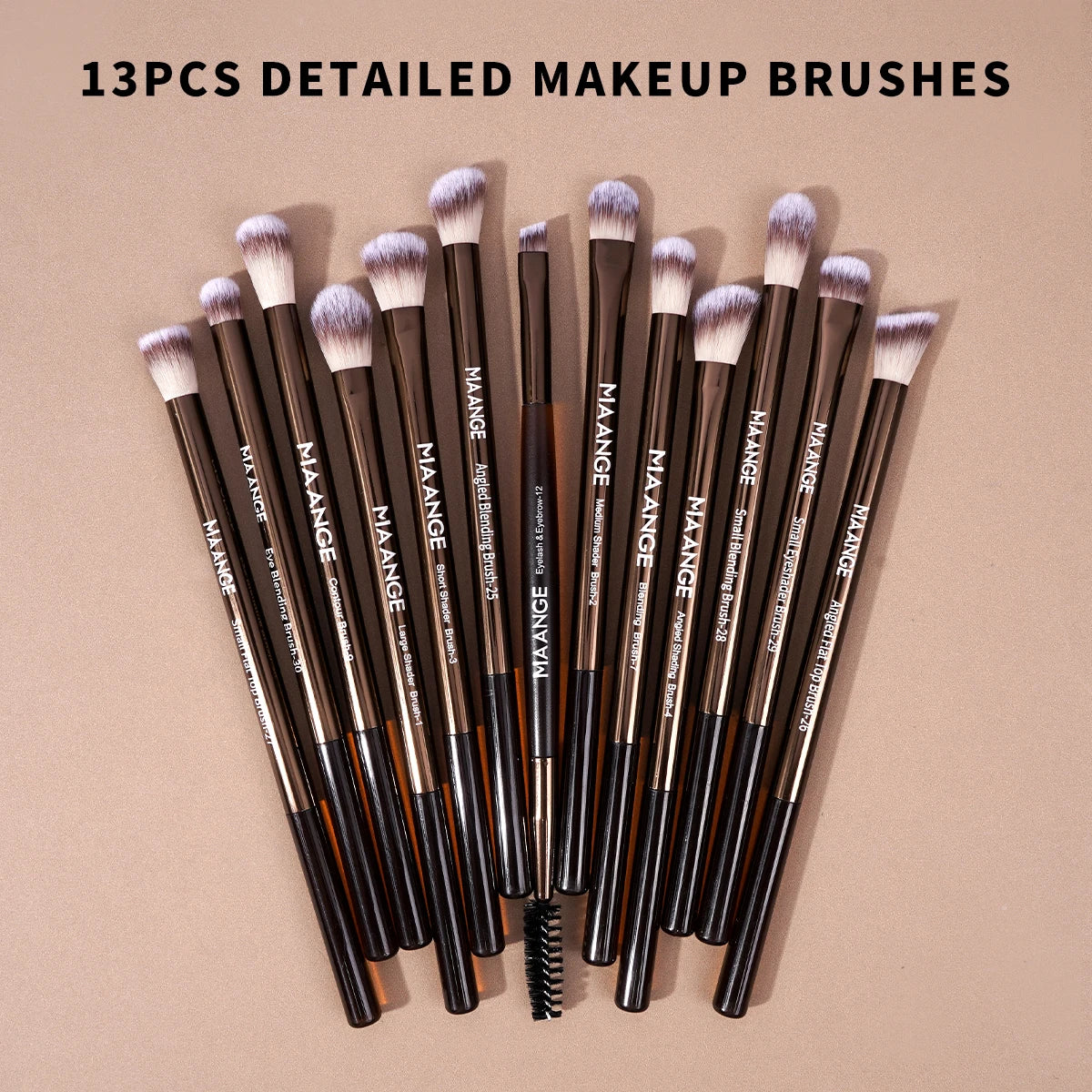 Nova Glam Essentials 20-Piece Double-Ended Brush Set – Compact Travel Makeup Kit