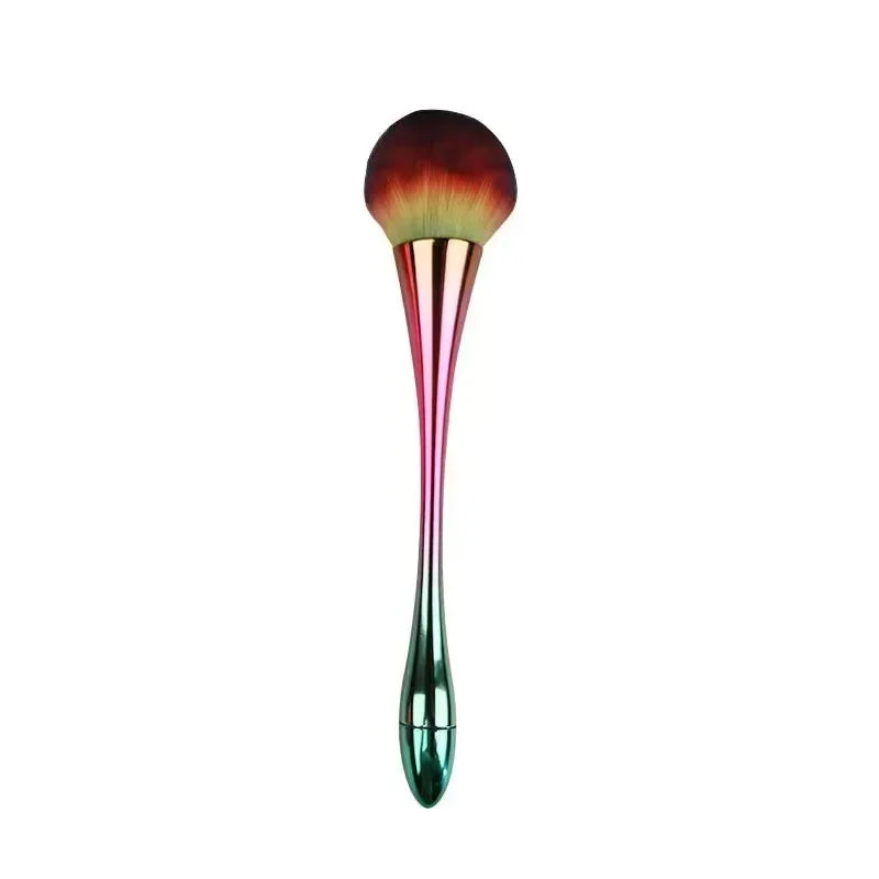 Nova Glam Essentials Loose Powder Brush – Wool Fiber Bristles for Even Application