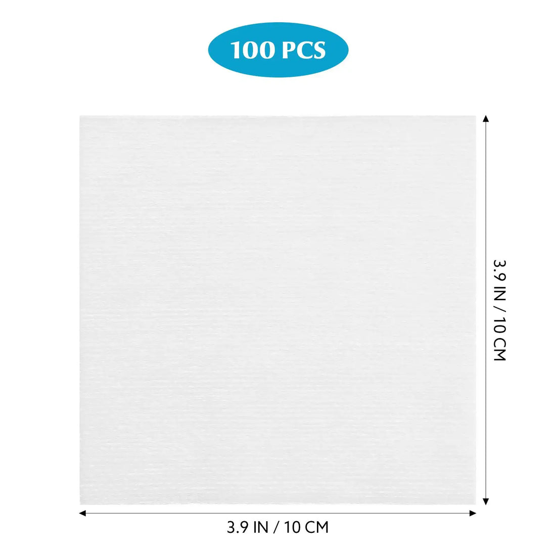 Nova Glam Essentials 100-Pack Disposable Non-Woven Facial Pads – Premium Soft Makeup Remover Cloths for Skincare & Professional Wound Care