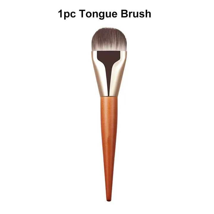 Nova Glam Essentials Ultra-Thin Contour Brush – Flat Foundation & Cream Blending Tool