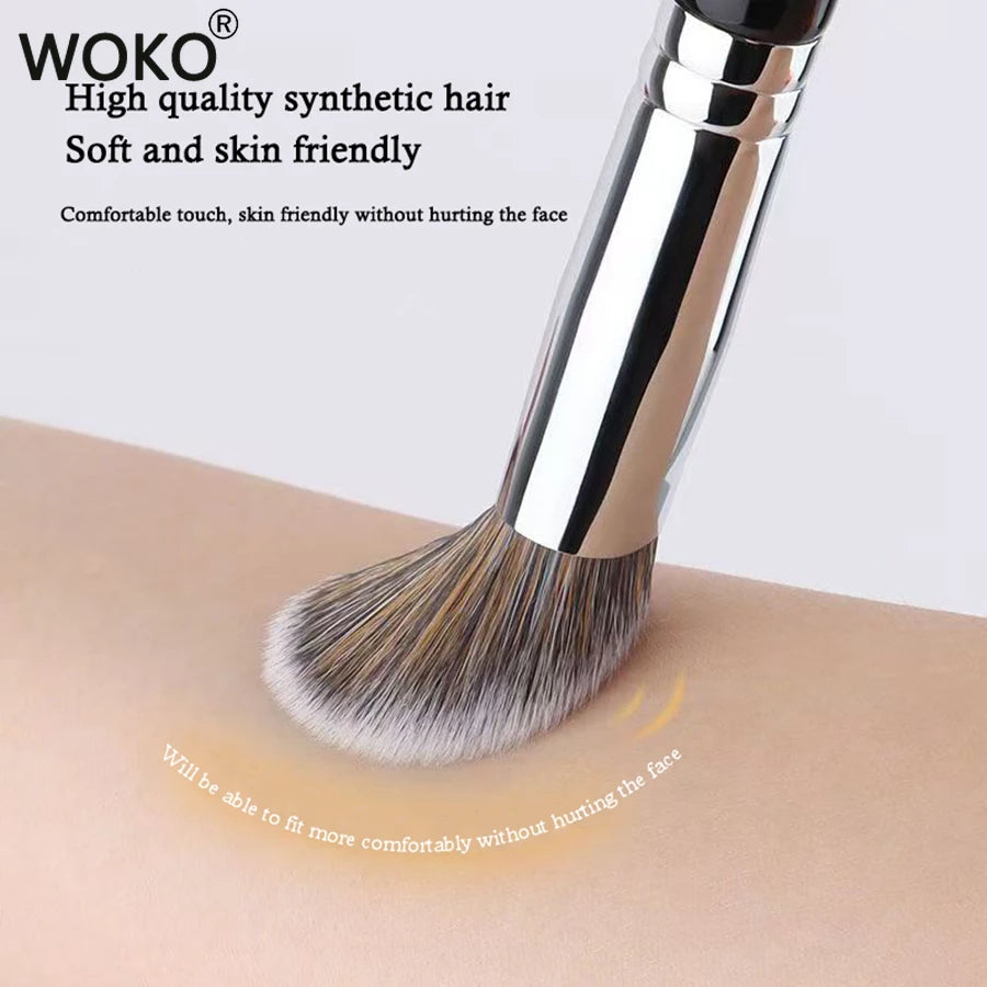 Nova Glam Essentials Cream Blush Brush – Stippling Bristles for Fingertip-Like Blending