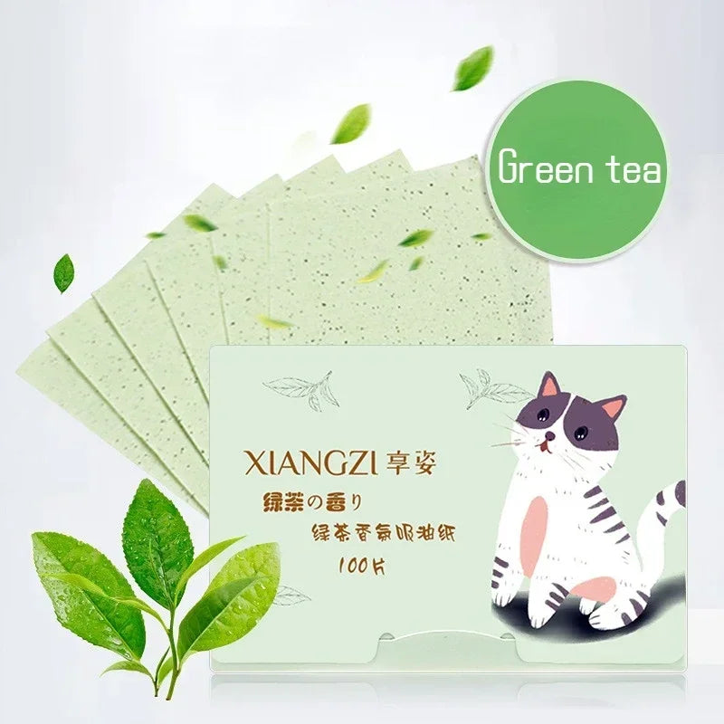 100Pcs Face Oil-absorbing Paper Face Wipes Facial Cleanser Protable Oil Control Oil-absorbing Sheets Blotting Tissue Makeup Tool