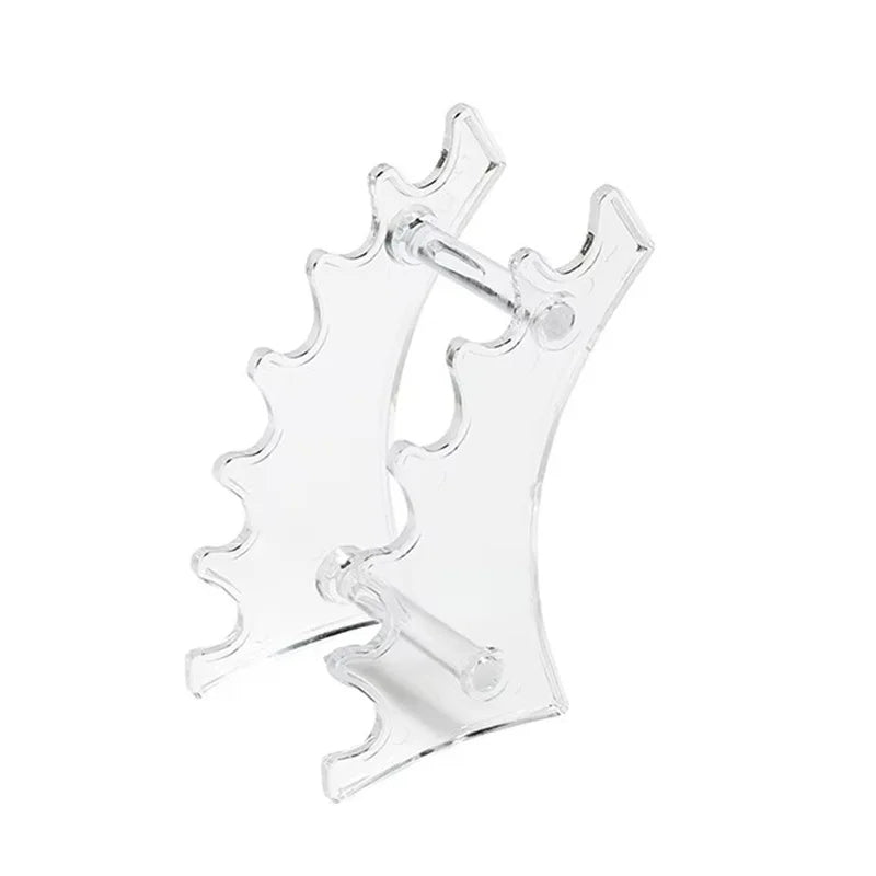 Nova Glam Essentials 6-Layer Acrylic Makeup Organizer – Brush, Eyebrow Pen & Eyeshadow Pencil Display Rack