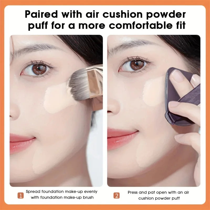 Nova Glam Essentials Ultra-Thin Contour Brush – Flat Foundation & Cream Blending Tool