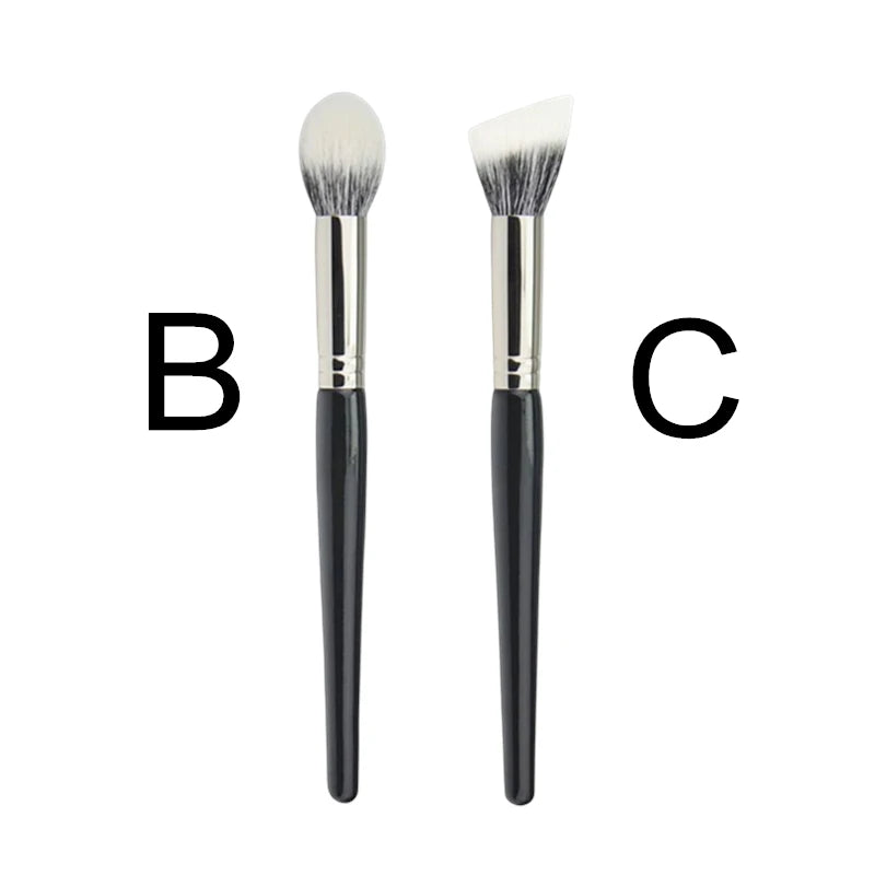 Nova Glam Essentials Dual-Fiber Stippling Brush – Goat & Synthetic Hair for Multi-Use Makeup