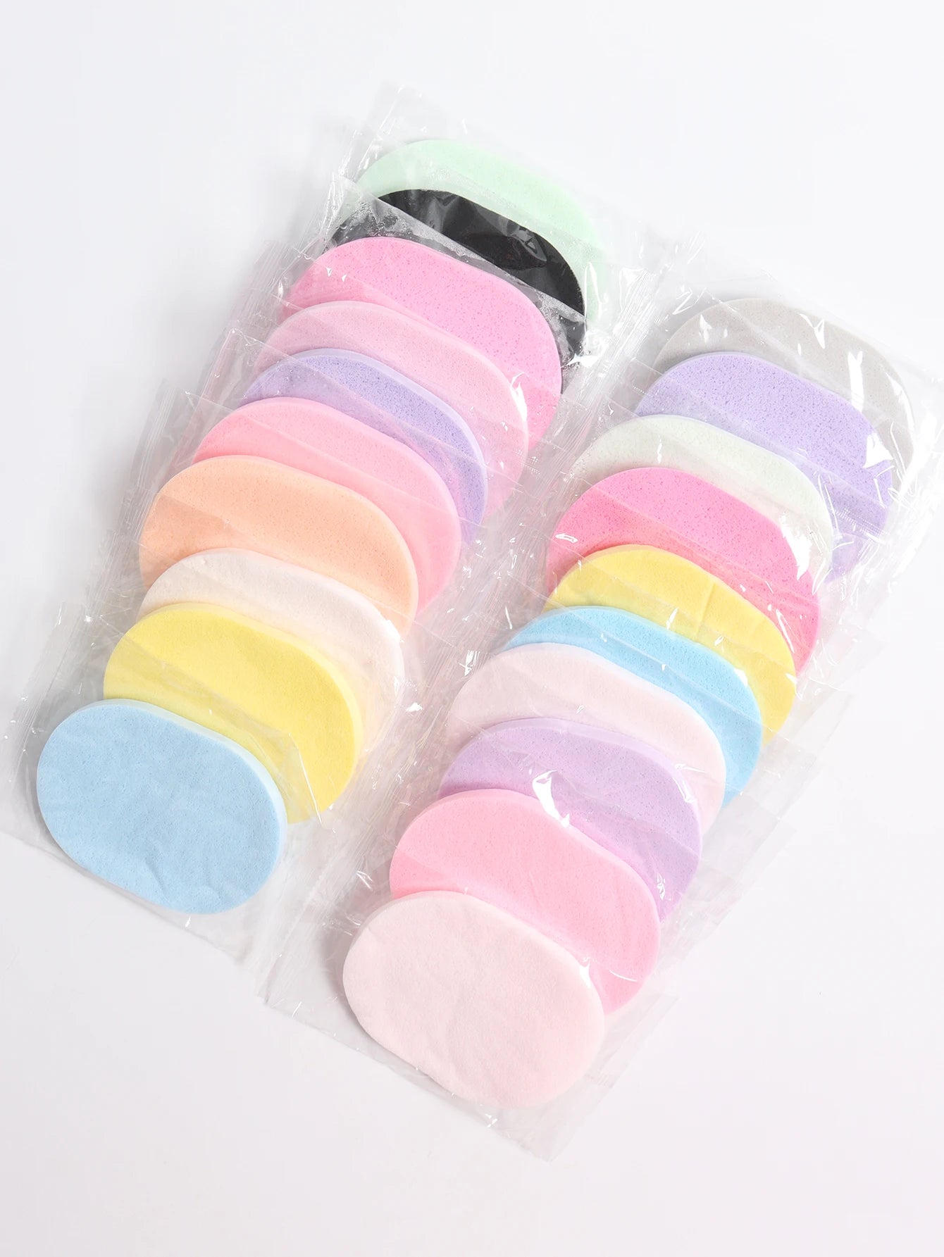 Nova Glam Essentials 10-Pack Reusable Facial Sponges – Colorful Polyurethane Exfoliating Pads for Makeup Removal & Deep Cleansing