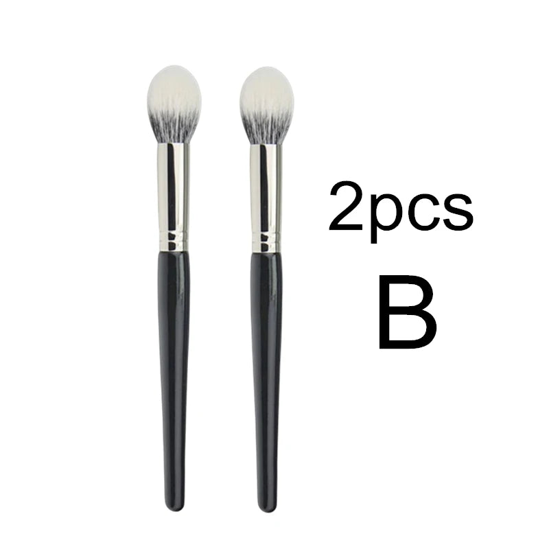 Nova Glam Essentials Dual-Fiber Stippling Brush – Goat & Synthetic Hair for Multi-Use Makeup