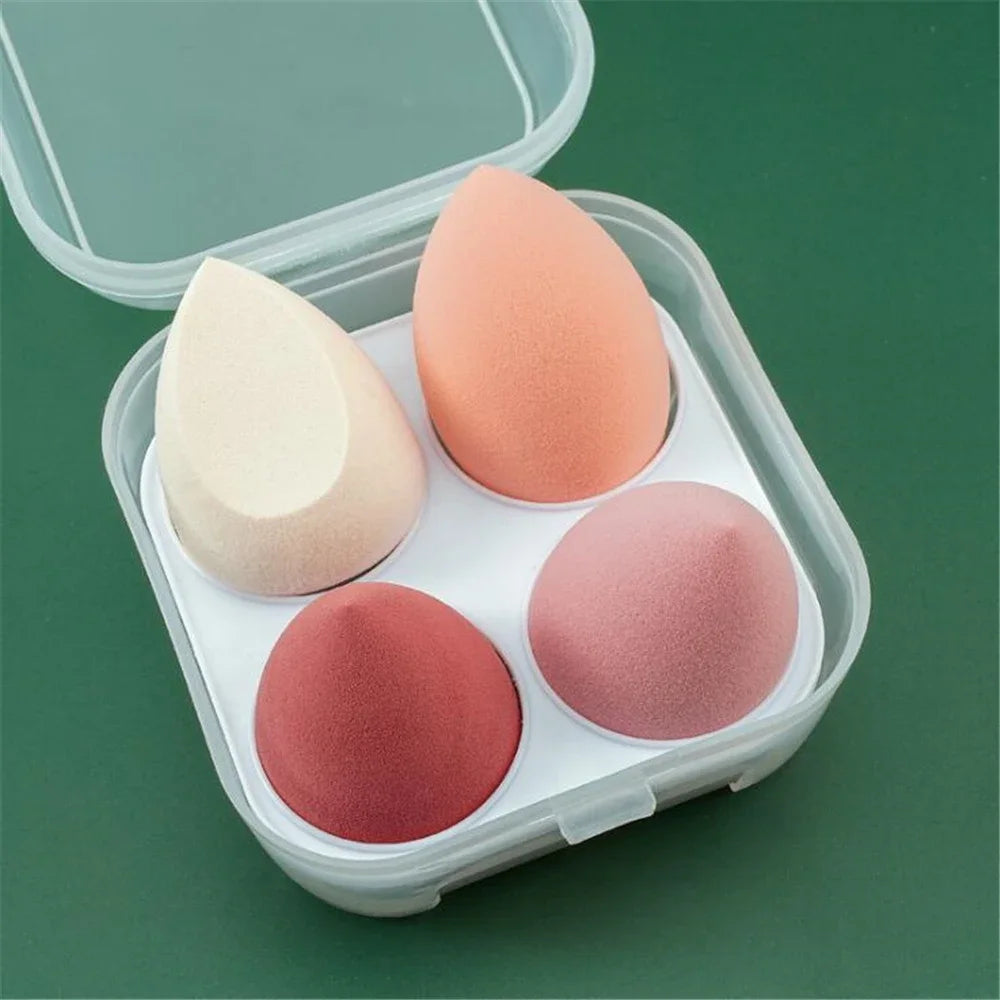 Nova Glam Essentials 8-Piece Latex Makeup Sponge Set – Purple Beauty Egg Blenders & Mini Puffs