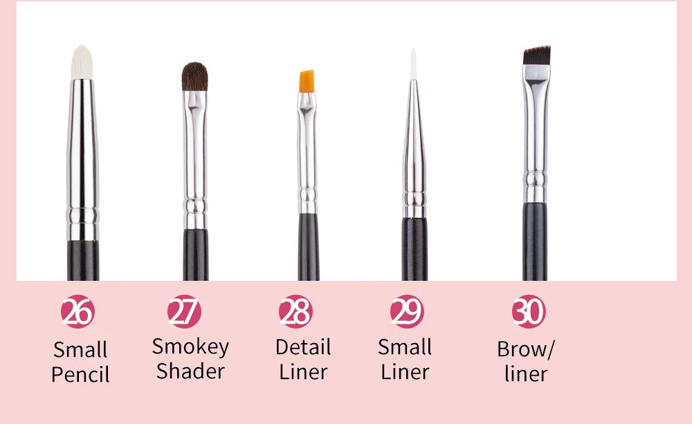 Ultra-Soft Goat Hair Makeup Brushes – Hypoallergenic & Sensitive Skin Friendly”