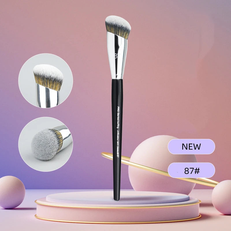 Nova Glam Essentials Broom Head Foundation Brush – Liquid & Concealer Blending Tool