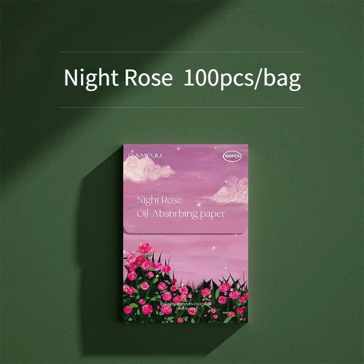 100Pcs Face Oil Blotting Paper Protable Face Wipes Facial Cleanser Oil Control Oil-absorbing Sheets Blotting Tissue Makeup Tools