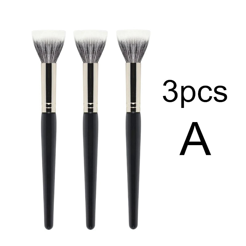 Nova Glam Essentials Dual-Fiber Stippling Brush – Goat & Synthetic Hair for Multi-Use Makeup