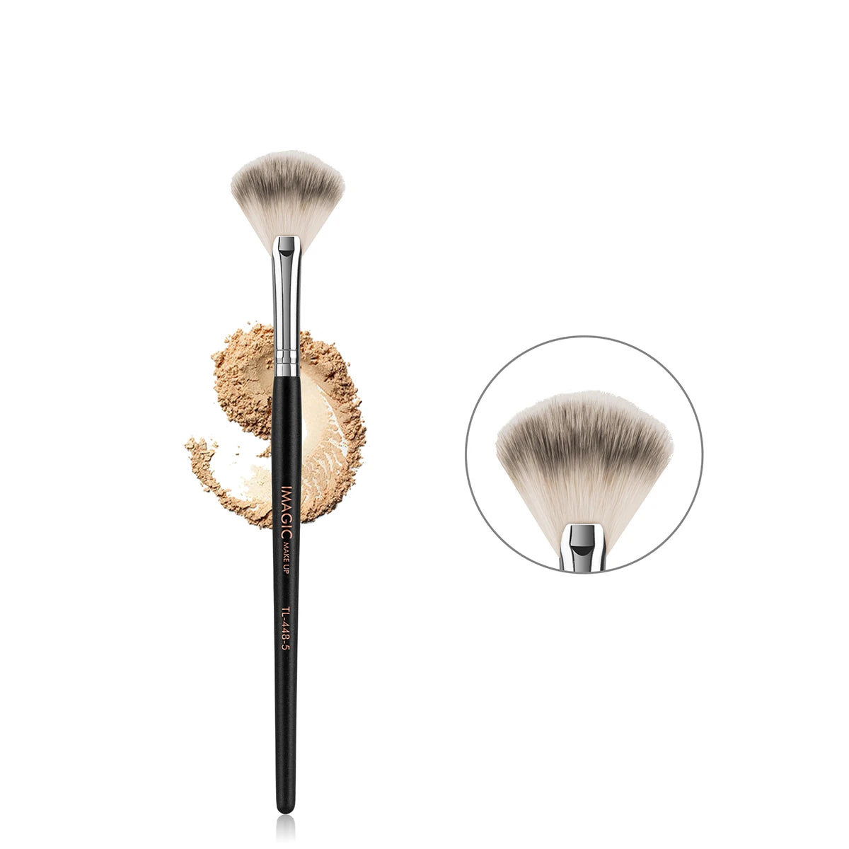 Nova Glam Essentials Blush Brush – Wool Fiber for Highlight & Powder Application