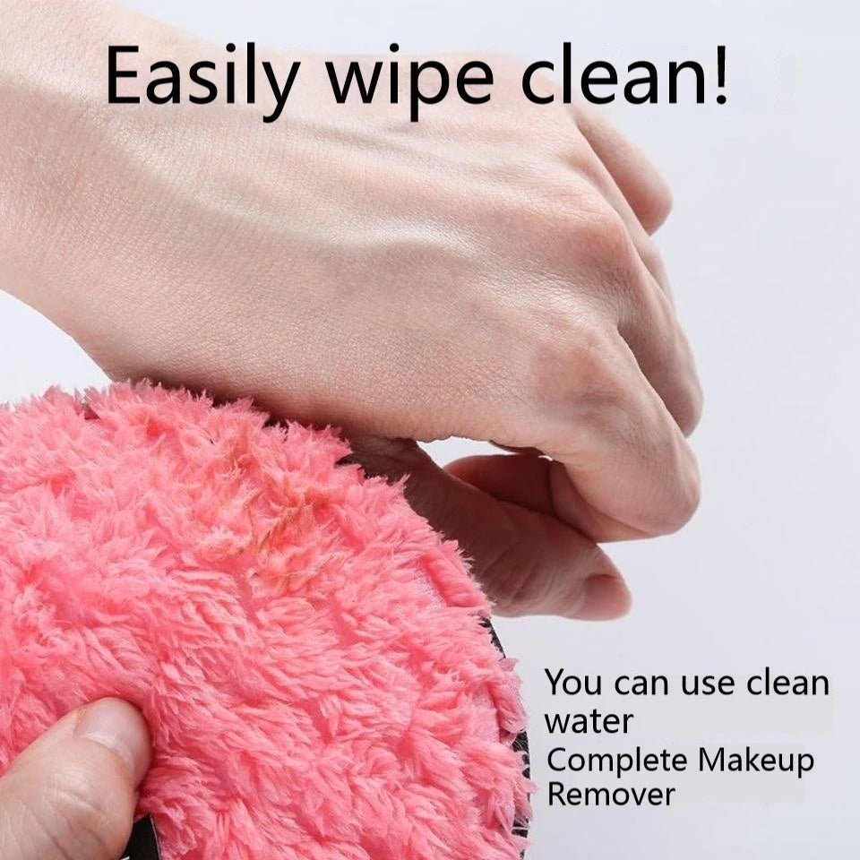 Nova Glam Essentials 4-Pack Reusable Microfiber Makeup Remover Pads – Water-Activated Magic Cleansing Cloths for Waterproof Makeup & Skincare