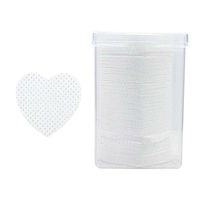 Nova Glam Essentials 200-Pack Lint-Free Eyelash Glue Remover Pads – Non-Woven Precision Cleaners for Glue Nozzles, Lash Grafting & Makeup Tools