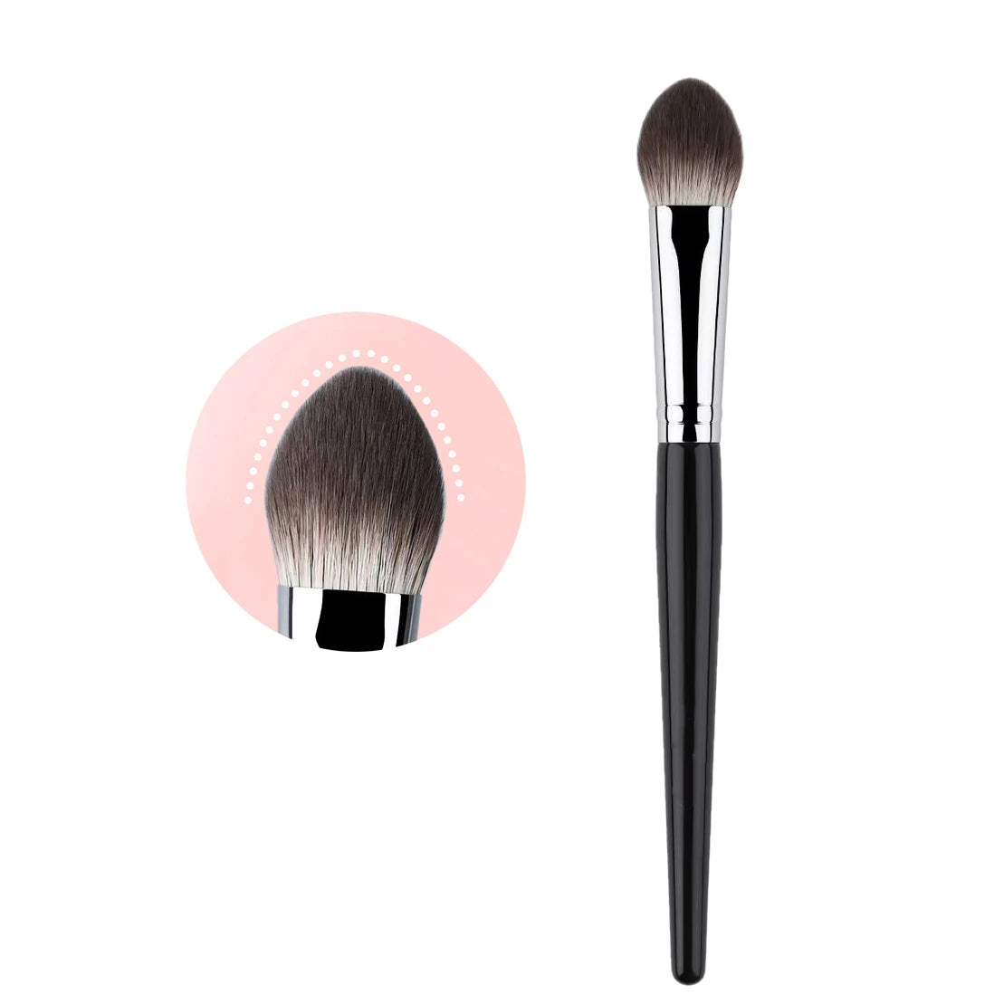 Nova Glam Essentials Cream Blush Brush – Stippling Bristles for Fingertip-Like Blending